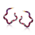 Erica Squiggle Resin Earrings