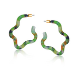 Erica Squiggle Resin Earrings