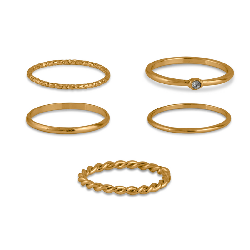 Athena Set of Delicate Rings