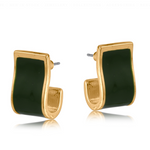 Vera Enamelled Organic Shaped Earrings