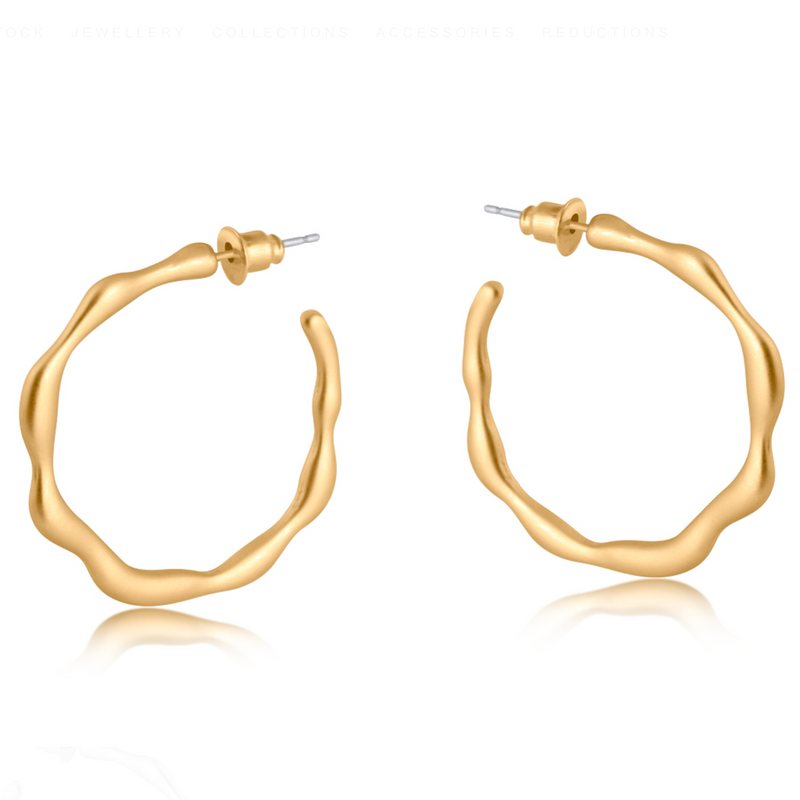 Martina Branch Hoop Earrings