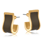 Vera Enamelled Organic Shaped Earrings