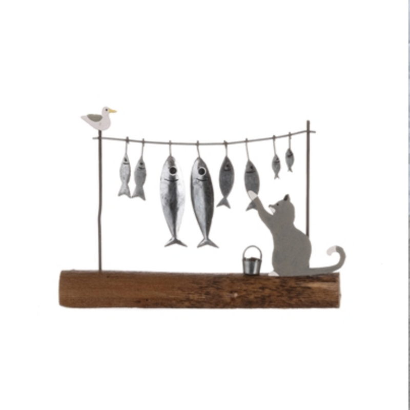 Cat Stealing Fish
