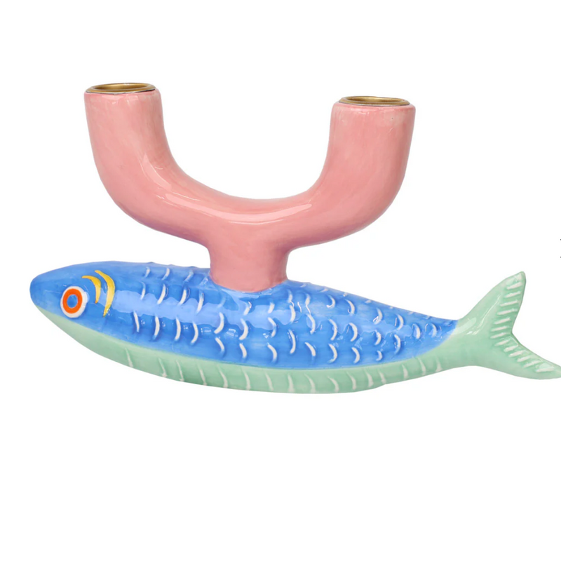 Ceramic Fish Candle Holder