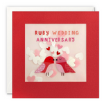 Ruby Wedding Anniversary Card