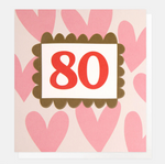 80th Birthday Card