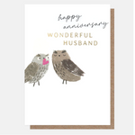 Wedding Anniversary and Penblwydd Priodas Greeting Card