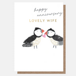 Wedding Anniversary and Penblwydd Priodas Greeting Card