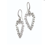 Bobbin Style Heart Earrings