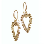 Bobbin Style Heart Earrings