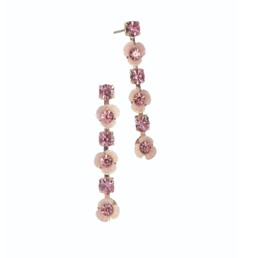 Delicate Garland Flower Drop Earrings