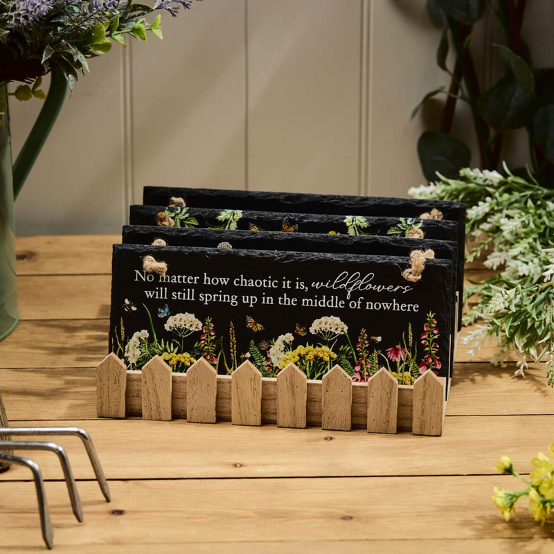 Wild Flower Slate Sign
