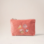 Elizabeth Scarlett Coral Sea Shell Pouches
