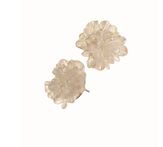 Bloomin' You Winter White Earrings
