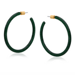 Paulina Resin Statement Hoop Earrings