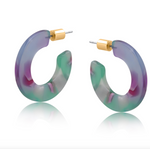 Austin Resin Hoop Earrings