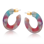 Austin Resin Hoop Earrings