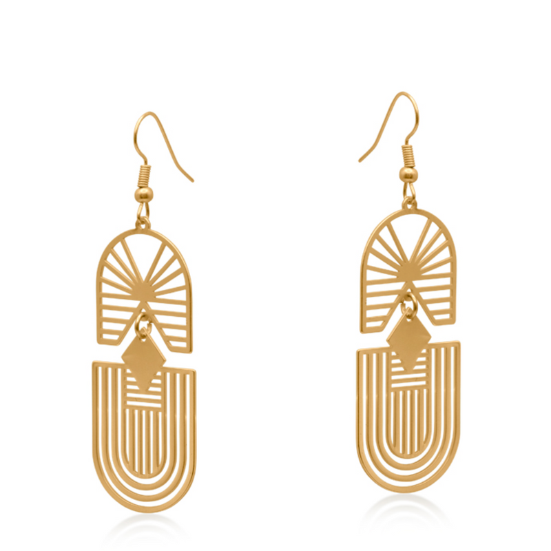 Siena Labyrinth Cagel Dangle Earrings