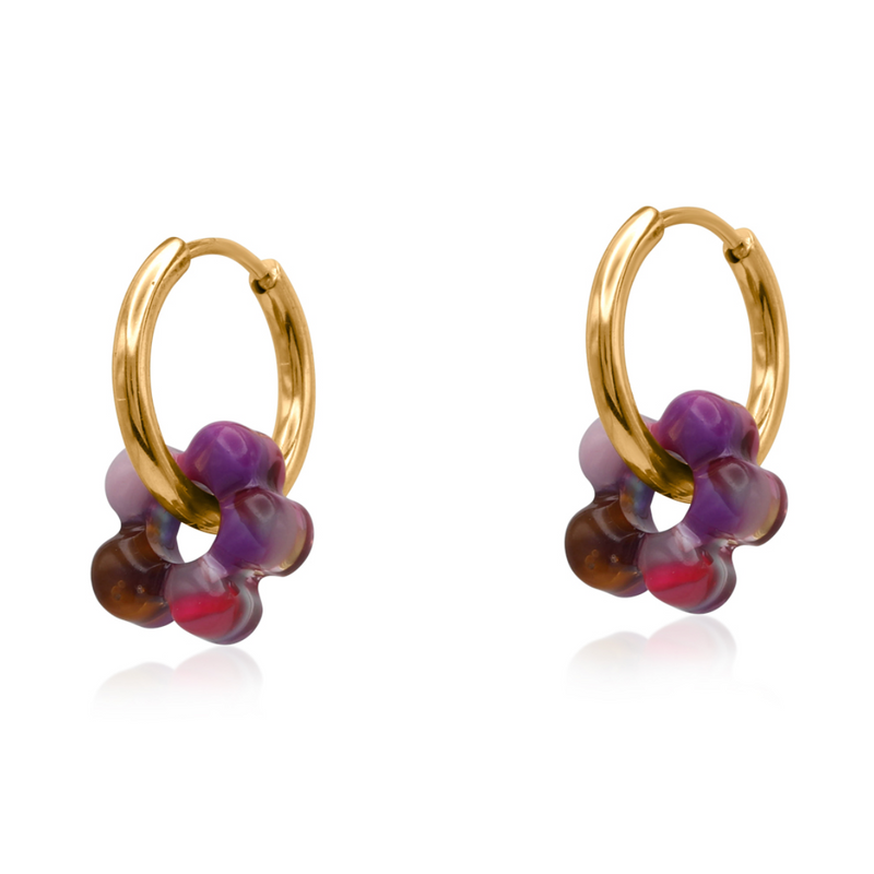 Sonya Petite Resin Huggies Earrings