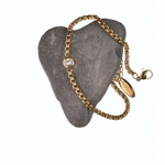 Box Chain with Solitaire Crystal