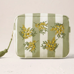 Elizabeth Scarlett Mimosa Stripe Cotton Pouches