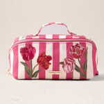Elizabeth Scarlett Tulip Stripe Cotton Pouches