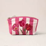 Elizabeth Scarlett Tulip Stripe Cotton Pouches