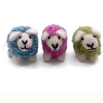 Coloured Felted Sheep