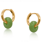 Mathilda Two Tone Hoop Earrings