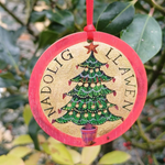Driftwood Designs Wooden Nadolig Tree Decoration