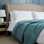 Tweedmill Beehive Extra Large Spearmint and Grey Throw