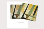 Contemporary Forest Coaster Card