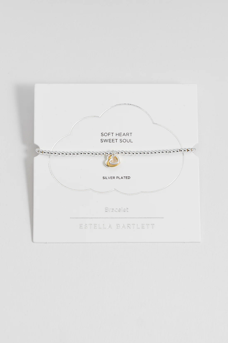 Mixed Triplet Heart Bracelet