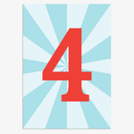 4th Birthday Card