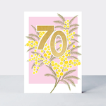 70th Birthday Card