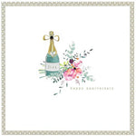 Wedding Anniversary and Penblwydd Priodas Greeting Card