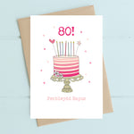 80th Birthday Card