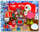 Happy Home by Sharon Nullmeyer aka Nullsie Greeting Card
