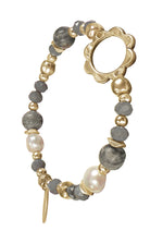 Flower Power with Grey Howlite Pearl & Crystal