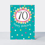 70th Birthday Card