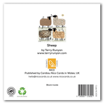 Sheep by Terry Runyan Greeting Card