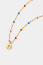 Rainbow Beaded Necklace