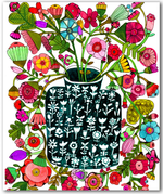 Bunch of Flowers by Sharon Nullmeyer aka Nullsie Greeting Card