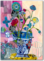 Many Shades of Purple by Sharon Nullmeyer aka Nullsie Greeting Card