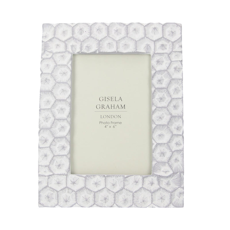 White & Grey Resin Picture Frame