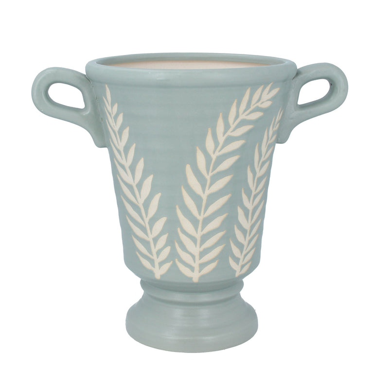 Duck Egg Laurel Ceramic Urn