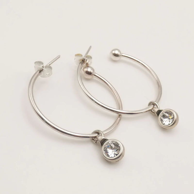 Swarovski Crystal Hoop Earrings
