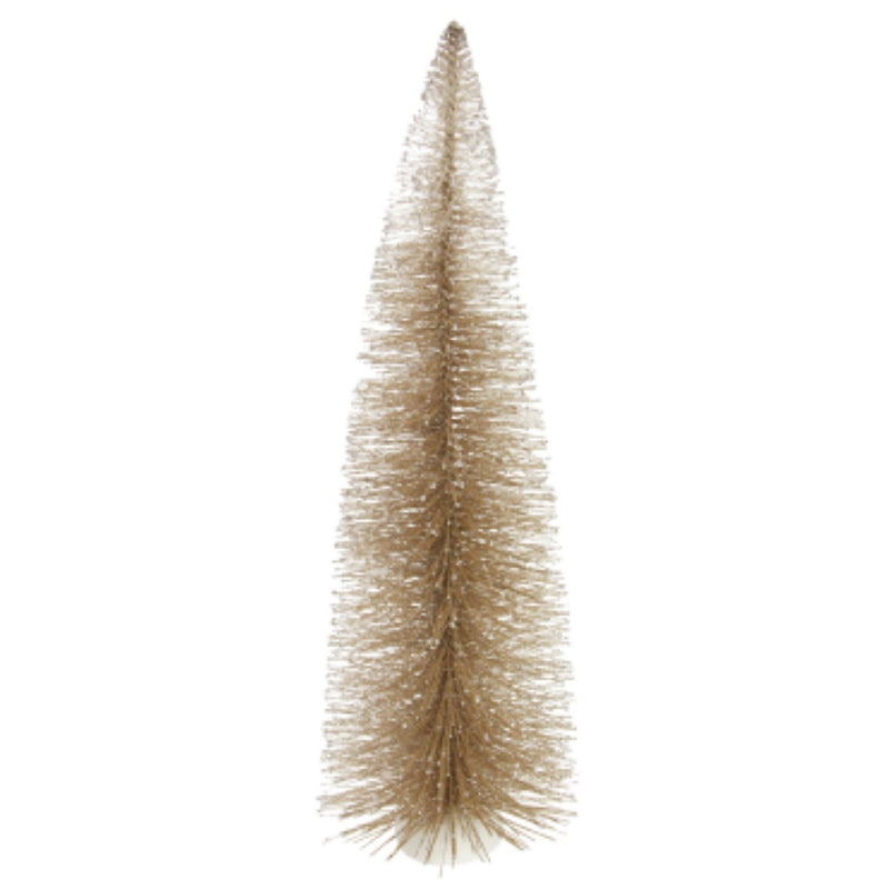 Gold Glittered Fir Bristle Tree