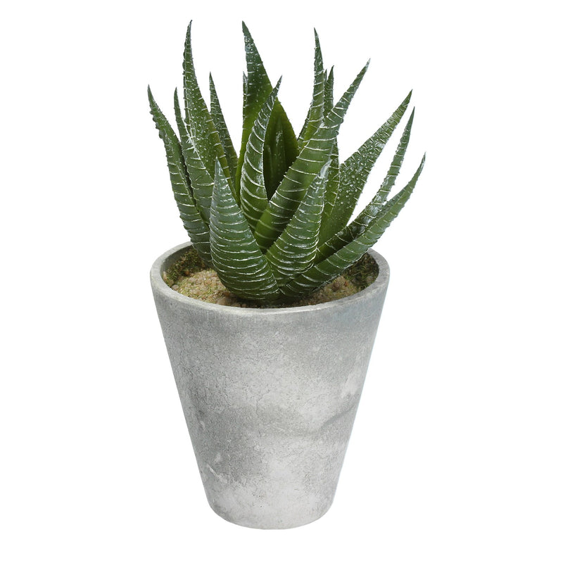 Faux Aloe In Pot,  (LxWxD) 17x8x8cm