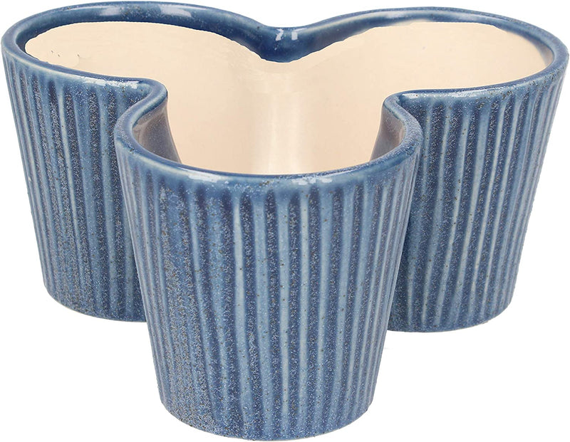 Blue Ceramic Trio Pot Cover